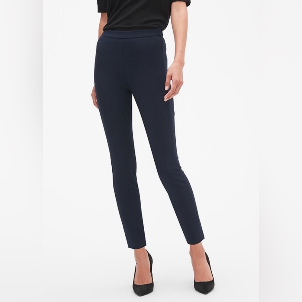 Banana Republic Navy Devon Legging Fit Pants - Size 4 Petite